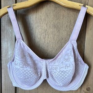 COPY - Wacoal Minimizer Lace Underwire Bra in Mauve